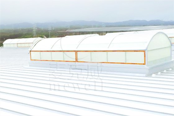 廣東維龍物流圓拱形電動采光排煙天窗