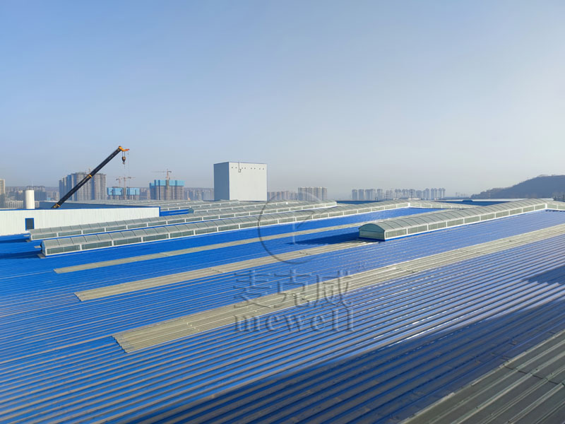 宇航級寬幅鈦合金板材、帶箔材建設項目一板材生產線建設工程(1850mm軋機廠房和設備基礎)-陜西圓拱型采光排煙天窗 宇航級寬幅鈦合金板材、帶箔材建設項目一板材生產線建設工程(1850mm軋機廠房和設備基礎)-陜西圓拱型采光排煙天窗