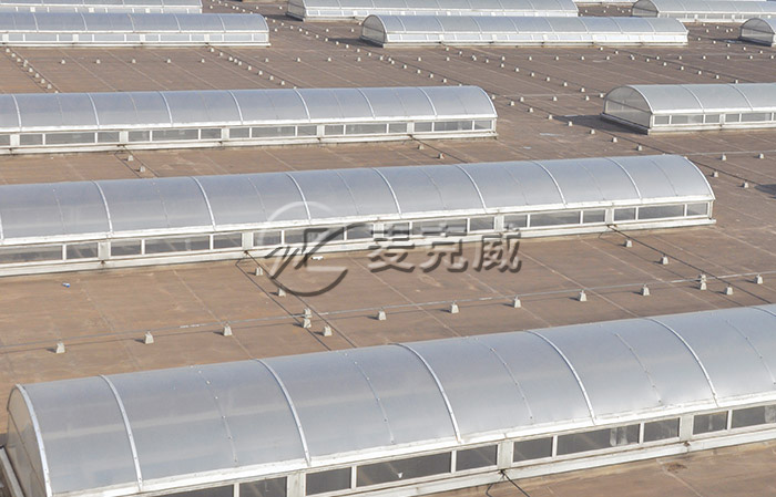 電動圓屋頂天窗結構