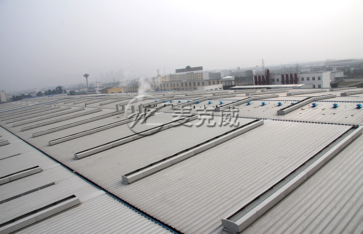 天立液壓機機械制造業屋頂通風天窗工程